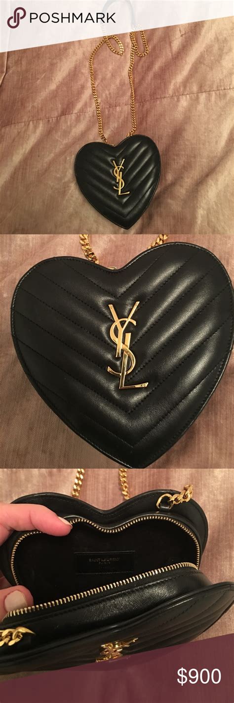 heart purse ysl|ysl heart shaped bag.